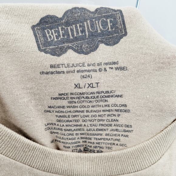 NWT Spencer's Beetlejuice Tan the Afterlife’s Leading Bio-Exorcist T-Shirt XL - Picture 3 of 3